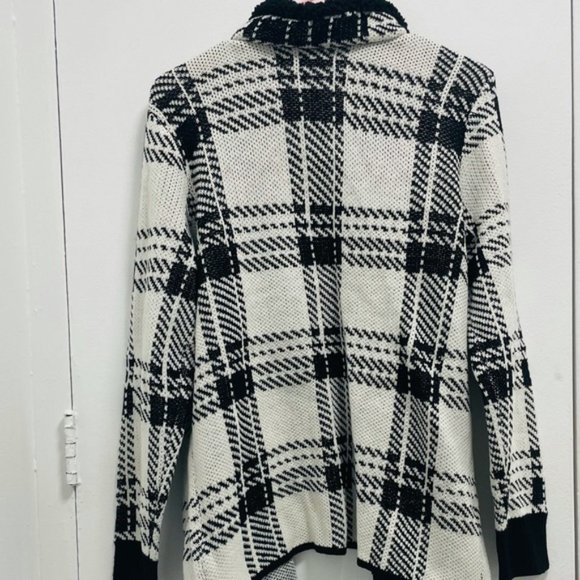 Andrienne Vittadini Black & White Jacket/Cape - Picture 2 of 7